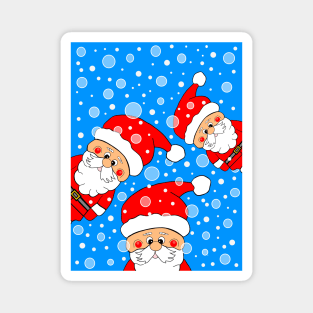 PEEK A Boo Funny Santa Claus Magnet