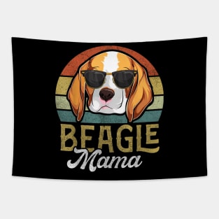 Retro Beagle Mama Women, Mothers Day Dog Mom Tapestry