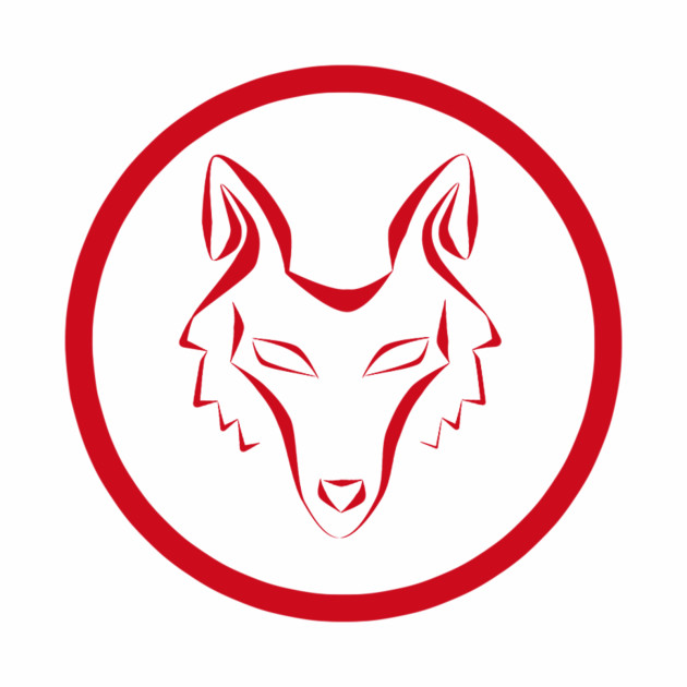 wolf symbol Wolf Baseball TShirt TeePublic