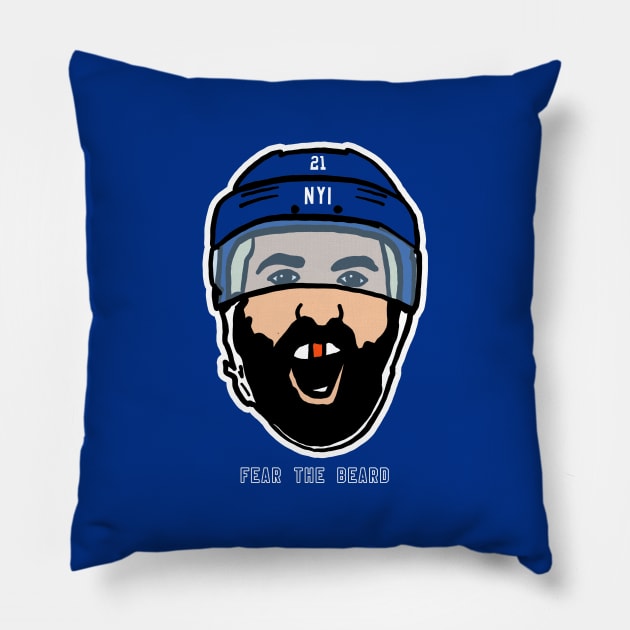 Fear the Beard Pillow by Lightning Bolt Designs