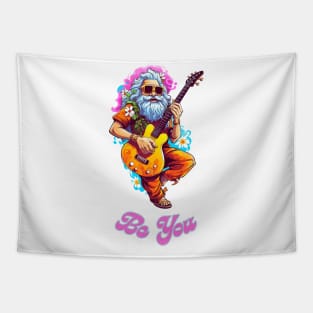Tie Dye Hippie Be you - Funny Quote Tapestry