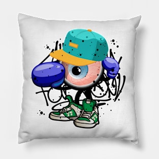 Boxing Monster Boy Graffiti Street Art Pillow