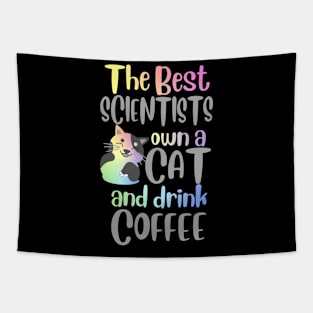 The Best Scientists Cat Quote Tapestry