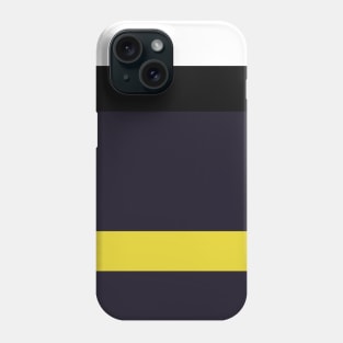 An unparagoned admixture of Anti-Flash White, Raisin Black, Smoky Black, Dark Pink and Piss Yellow stripes. Phone Case