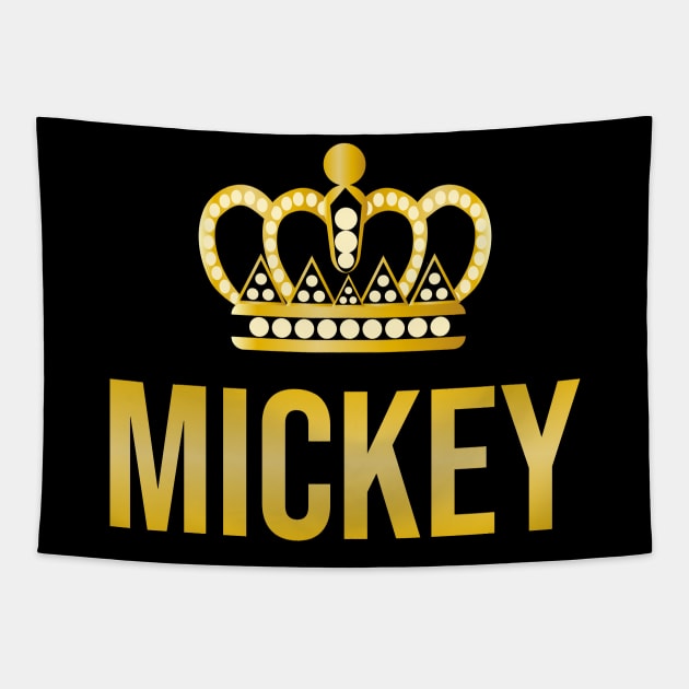 Mickey Name Mickey Birthday Tapestry by CreativeShirt
