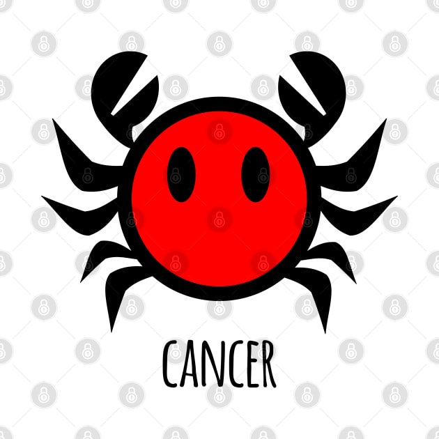 Horoscope - Cute zodiac – Cancer (white) by LiveForever