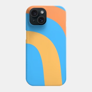 Boho orange pastel rainbow pattern Phone Case