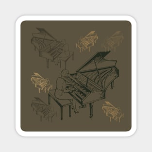 Harpsichord Camo Magnet