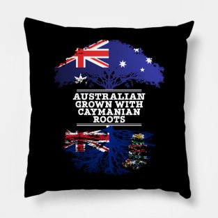 Australian Grown With Caymanian Roots - Gift for Caymanian With Roots From Cayman Islands Pillow