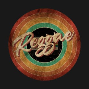 Reggae Vintage Circle Art T-Shirt