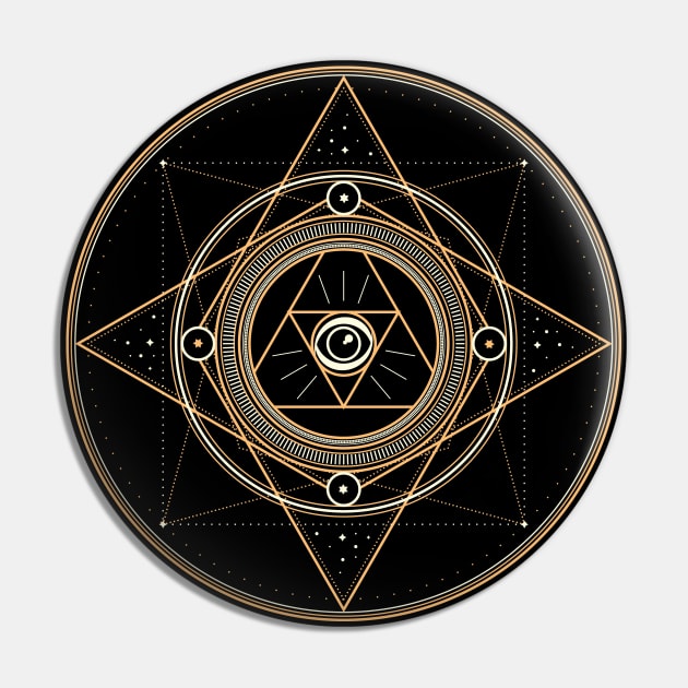 Sacred abstract Pin by Vilmos Varga