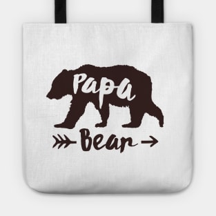 Papa Bear - Family Matching Shirts Pregnancy New Baby Fatherhood Reveal Announcement Gift Idea Tote