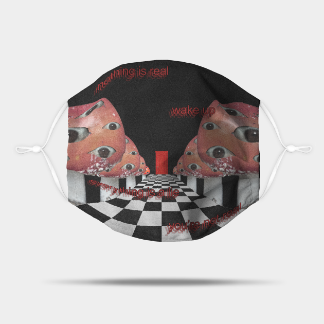 Weirdcore Aesthetic Mushroom Eyes Strangecore Weirdcore Mask
