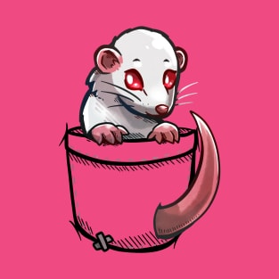 Pocket Albino White Rat T-Shirt