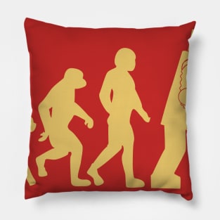 Red Robot Evolution Pillow