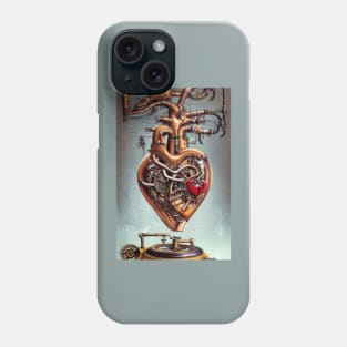 Steampunk mechanical heart Phone Case