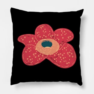 corpse lily, flower, red, rare flower, nature, rafflessia, rafflesia arnoldii- rafflesia flower Pillow