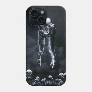 Voided Bonds: Astronauts and the Sublime Silence of Skeletons Phone Case