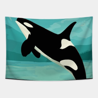 Whale Family Tapestry