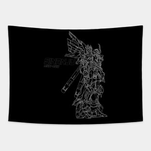 Sinanju on White Line Tapestry