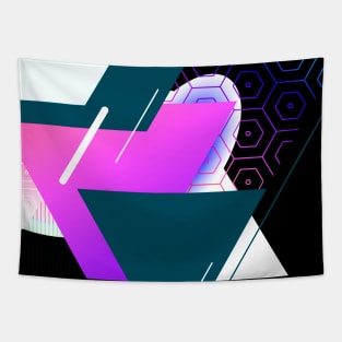 New Wave 80s Design Tapestry