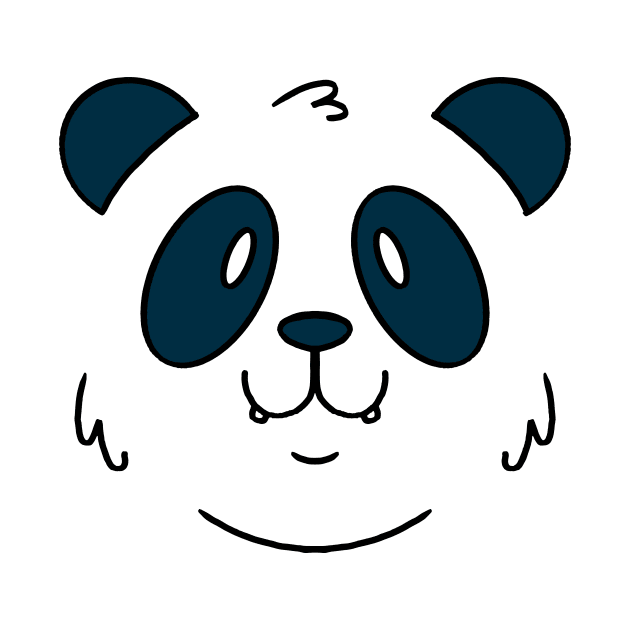 save panda face for kids and girls gift by Midoart