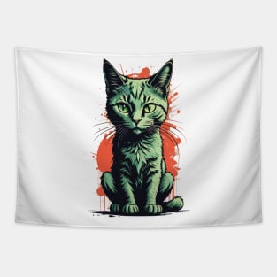 Cute Cat Zombie Tapestry