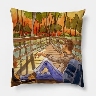 Sunset Hiking Pillow