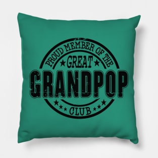 Proud Member of the Great Grandpop Club Pillow