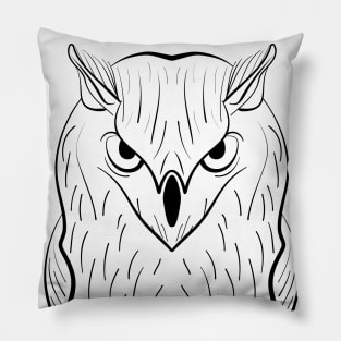 Ink owl art Pillow