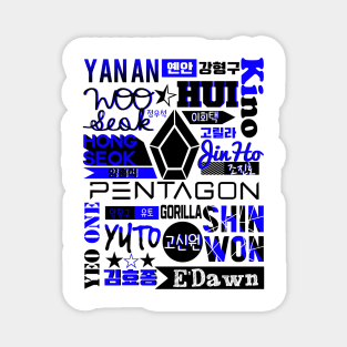 Pentagon Collage Magnet