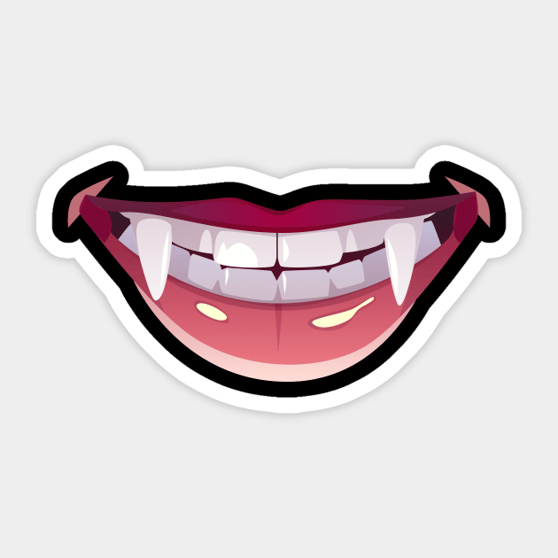 Vampire Fangs' Sticker