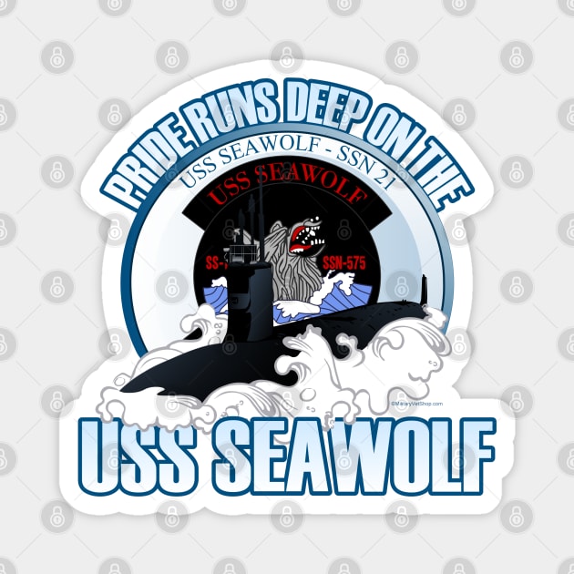 Pride Runs Deep on the USS Seawolf Magnet by MilitaryVetShop