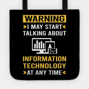 Warning Information Technology Tote