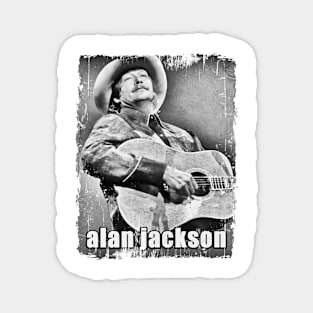 alan jackson vintage look - (country music) Magnet