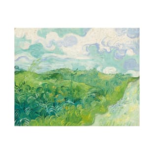 Vincent van Gogh Green Wheat Fields, Auvers 1890 Painting T-Shirt