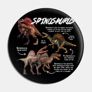 Spinosaurus Fun Facts Pin