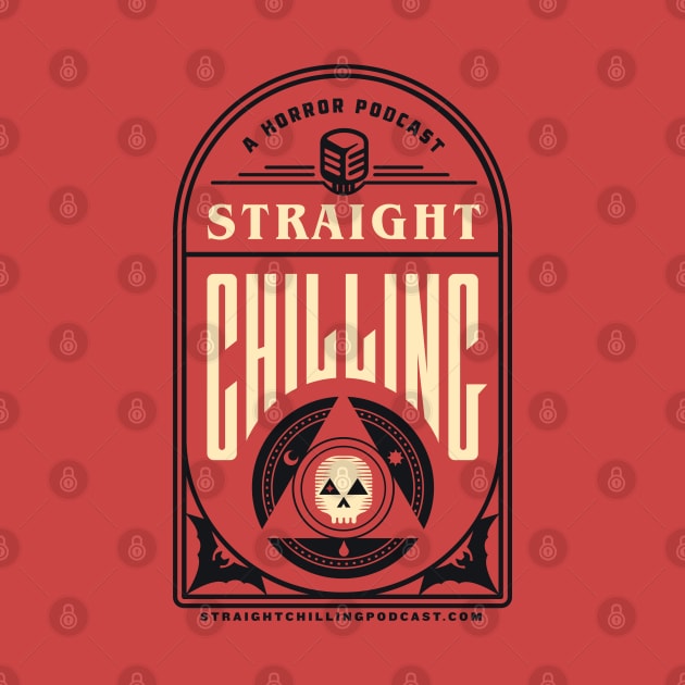 Straight Chilling Gravestone (Red) by Straight Chilling Podcast