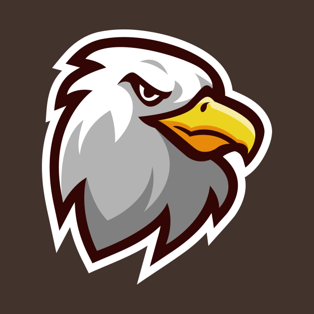 Eagle Head Mascot Logo by Irkhamsterstock