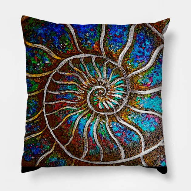 Ammonite Ultra Pillow by Dual Rogue