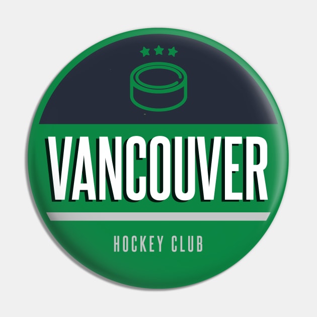 Vancouver retro hockey Pin by BVHstudio