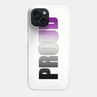 Asexual Flag 'PROUD' Phone Case