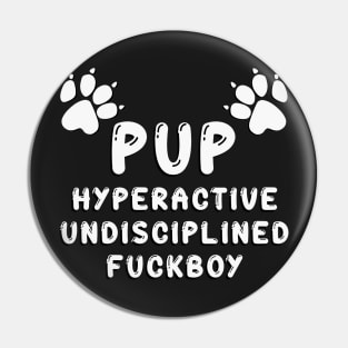 PUP - DEFINED BLACK & WHITE Pin