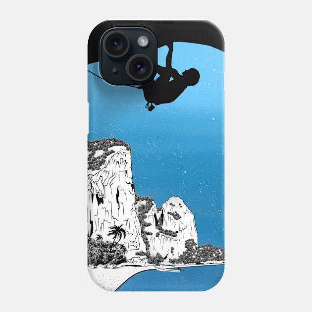 Rock climbing Thailand Phone Case by mailboxdisco