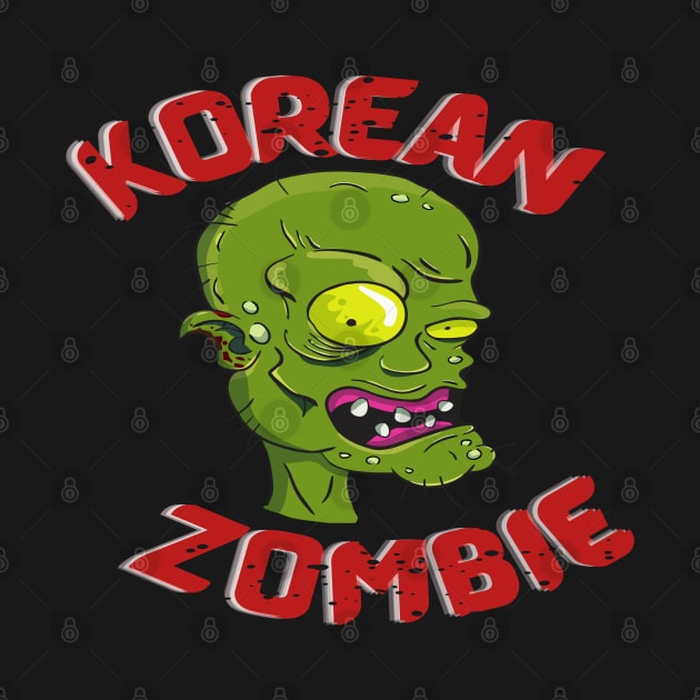 Unique Korean Zombie Design For Halloween by Indie Chille