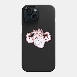 Heart with big muscles Phone Case