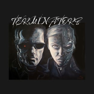 Terminators T101 & T-X Cyborg Assassins T-Shirt