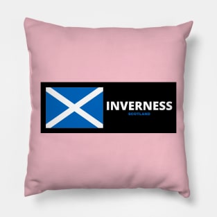 Inverness City with Scottish Flag Pillow