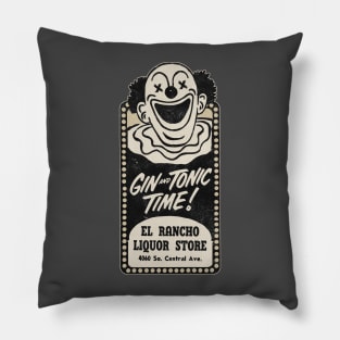 Vintage Clown Liquor Store South Central Pillow