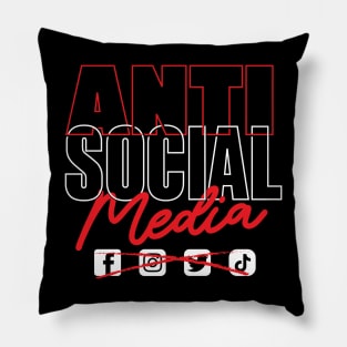 ANTI SOCIAL Media Pillow